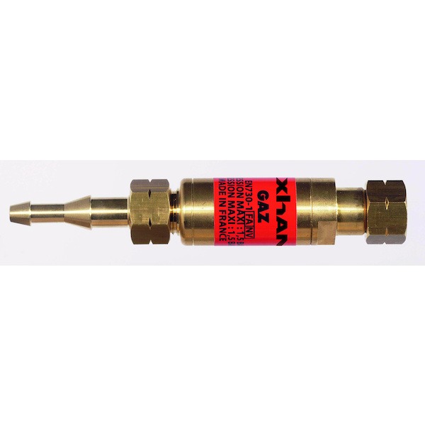 Raccord anti-retour 16 X 50 acétylène détendeur